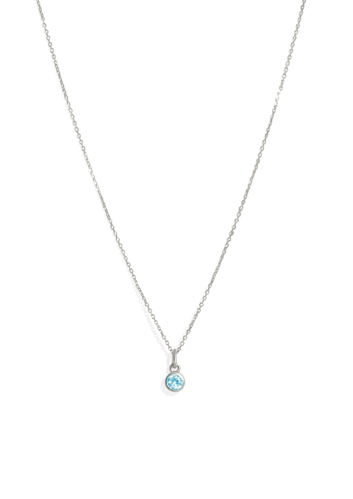 The Baby Fête Aquamarine Silver Pendant