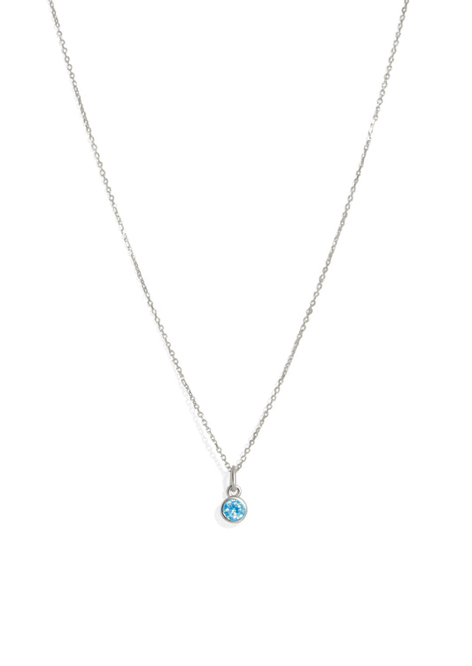 The Baby Fête Blue Topaz Silver Pendant