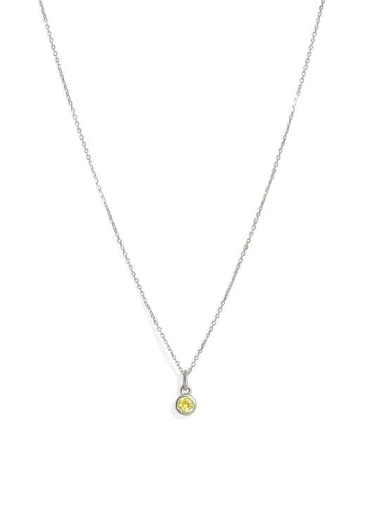 The Baby Fête Citrine Silver Pendant