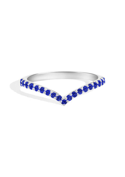 The Allude White Gold Sapphire Band