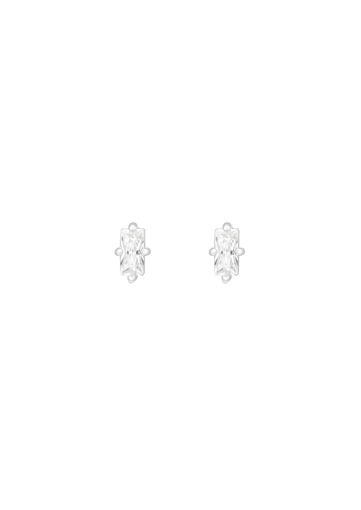 The Amour Silver Stud Earrings