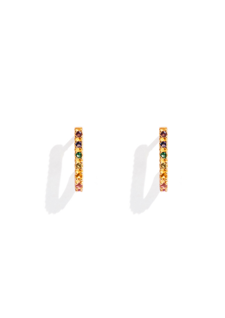 The Aurora Gold Vermeil Half Hoop Earrings