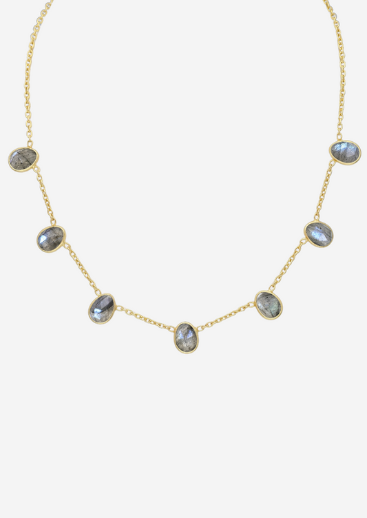 The Incanto Labradorite 18ct Gold Vermeil Necklace