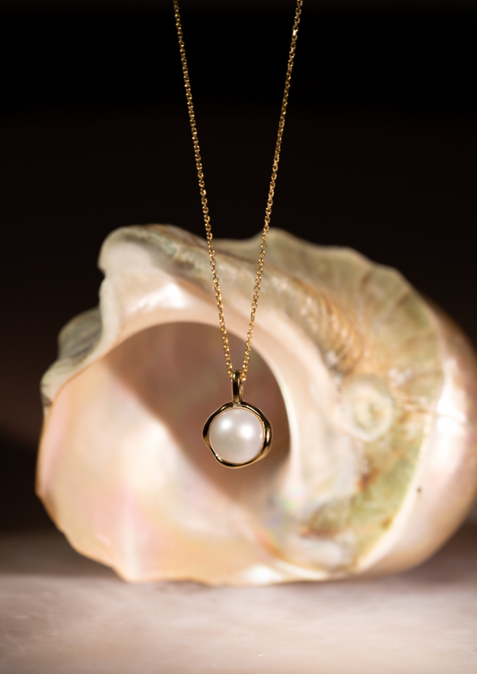 The Marina Pearl 14ct Gold Vermeil Necklace