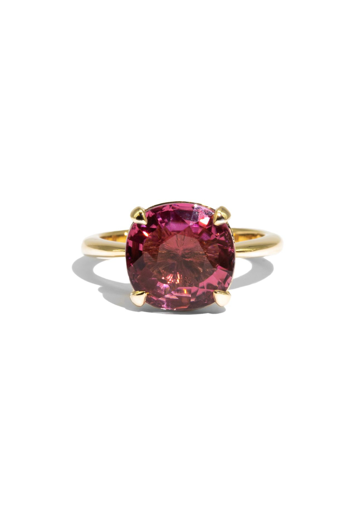 The June Ring with 5.05ct Round Tourmaline