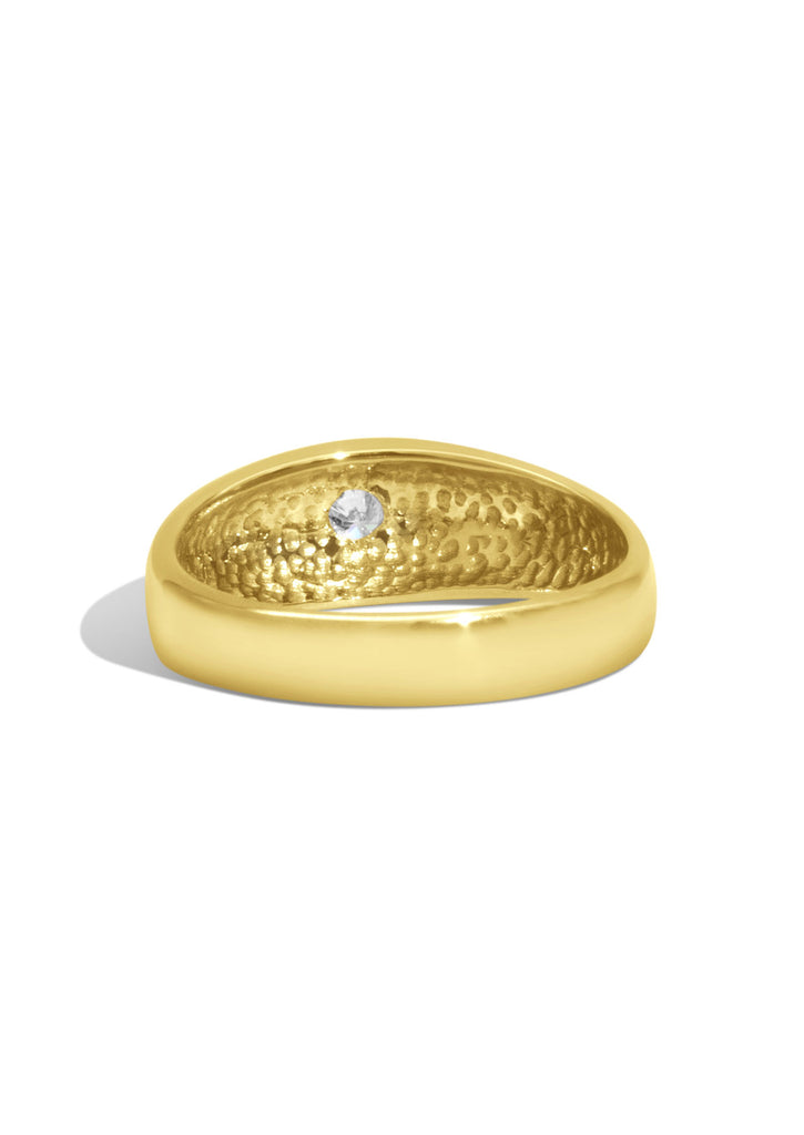 The Astra Yellow Gold Signet Ring