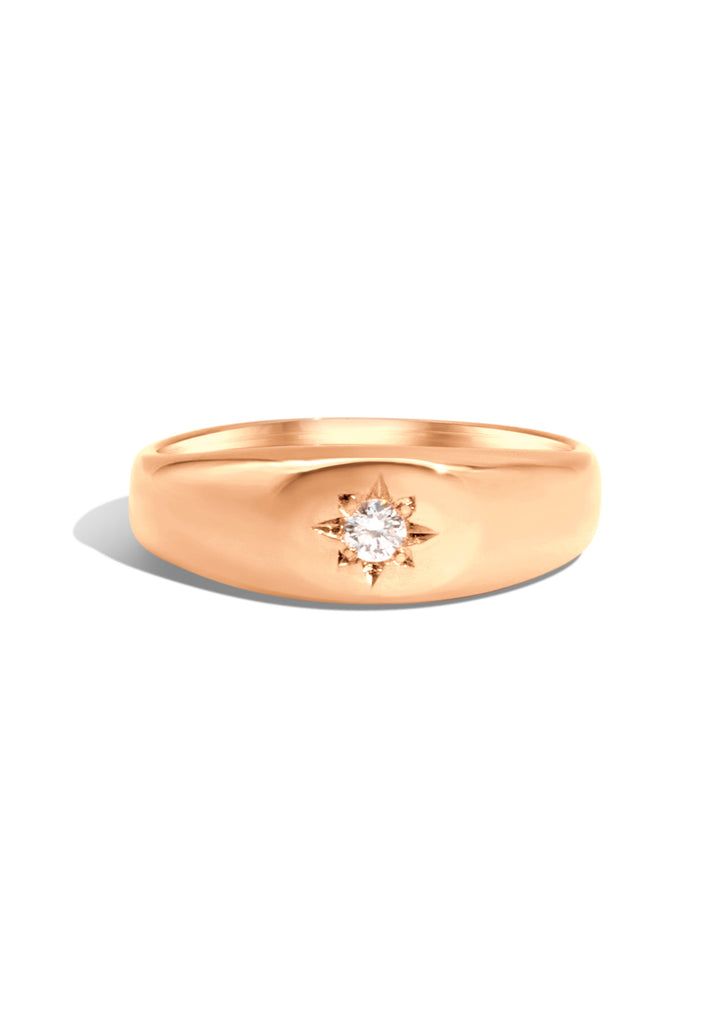 The Astra Rose Gold Signet Ring