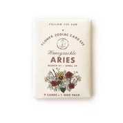 Flower Zodiac Sticker Card Set - Aries - Molten Store