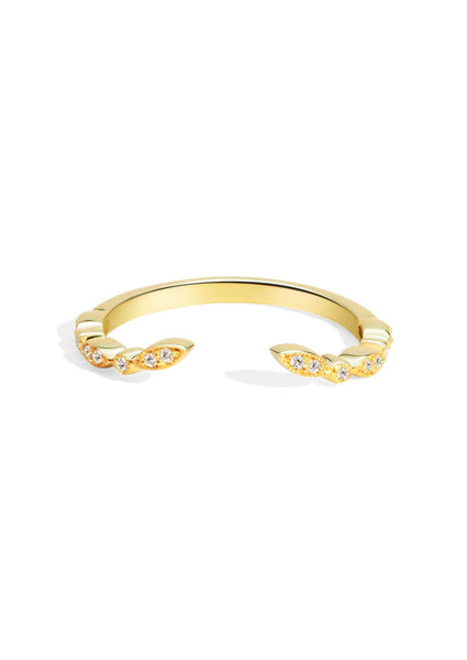 The Garland Yellow Gold Diamond Band