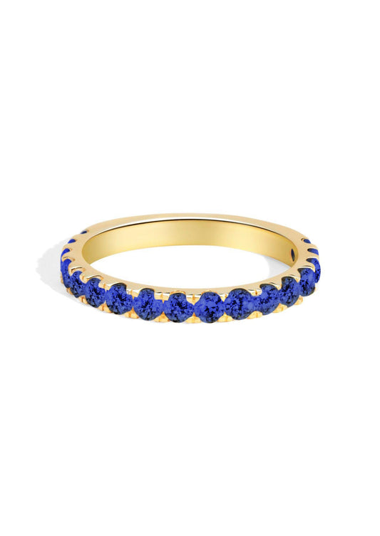 The Myriad Yellow Gold Sapphire Band