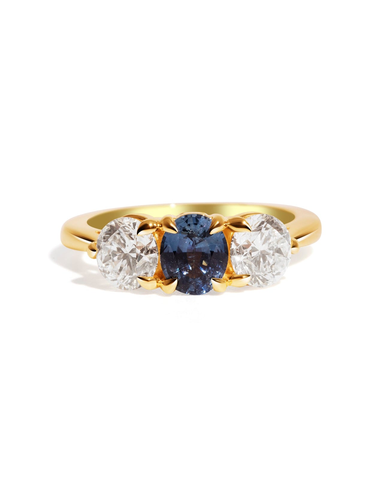 The Ada Ring with 0.97ct Oval Sapphire - Molten Store