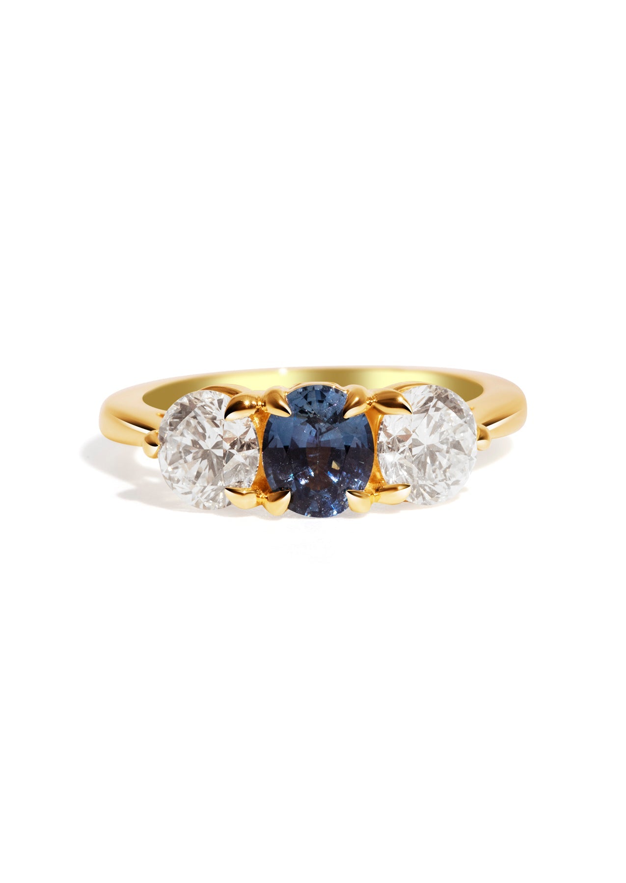 The Ada Ring with 0.97ct Oval Sapphire - Molten Store