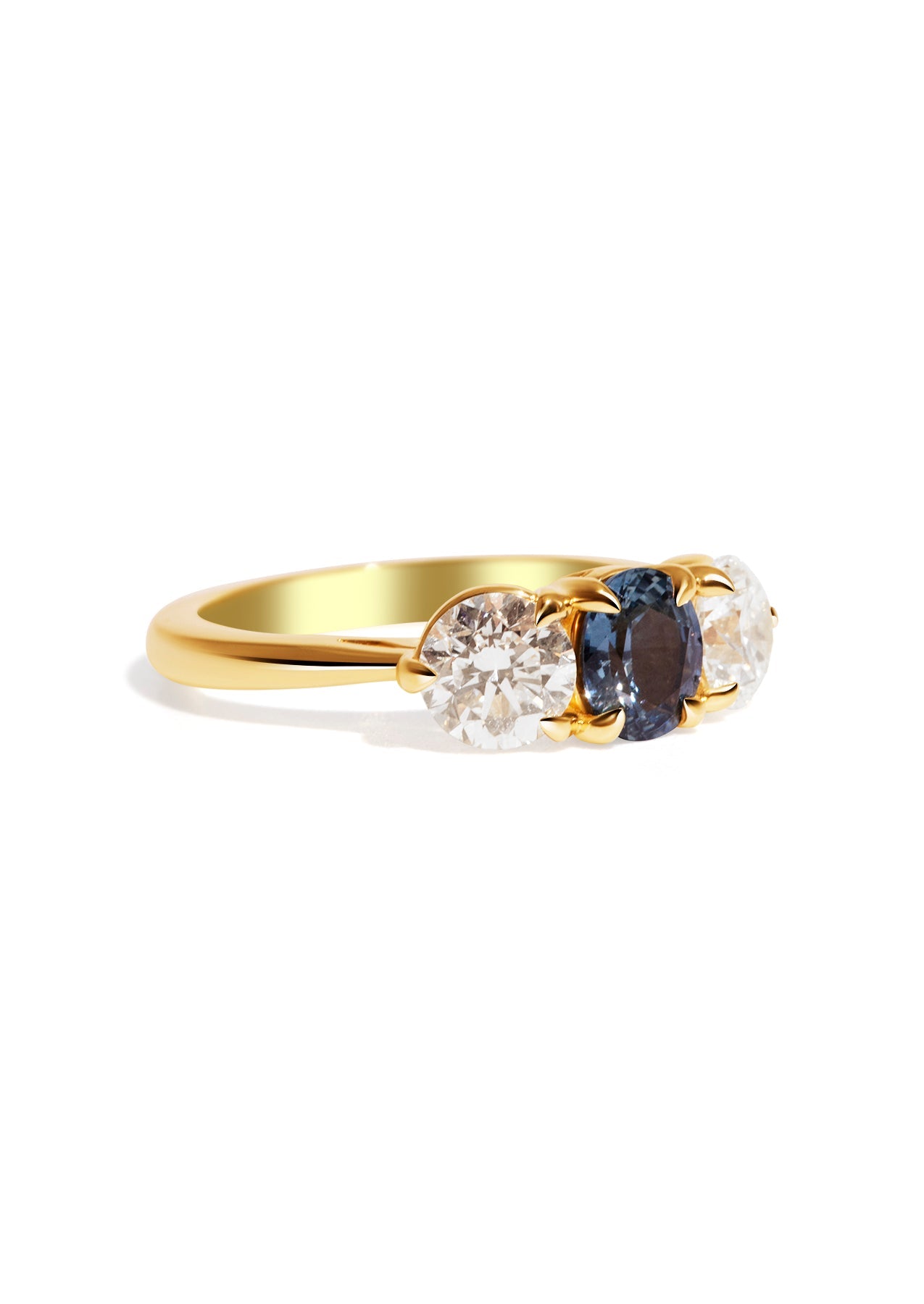 The Ada Ring with 0.97ct Oval Sapphire - Molten Store