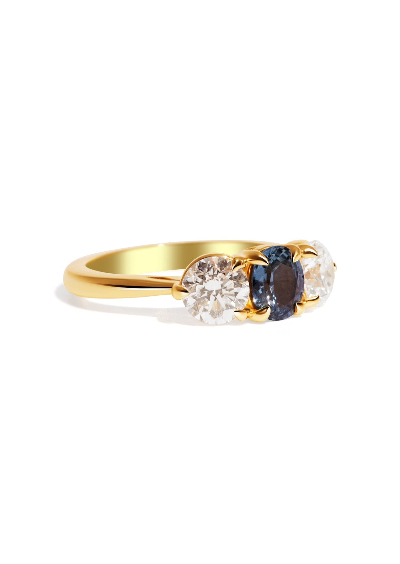 The Ada Ring with 0.97ct Oval Sapphire - Molten Store