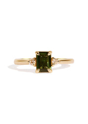 The Ada Ring with 1.23ct Emerald Green Sapphire - Molten Store