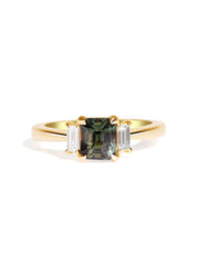 The Ada Ring with 1.57ct Emerald Green Sapphire - Molten Store