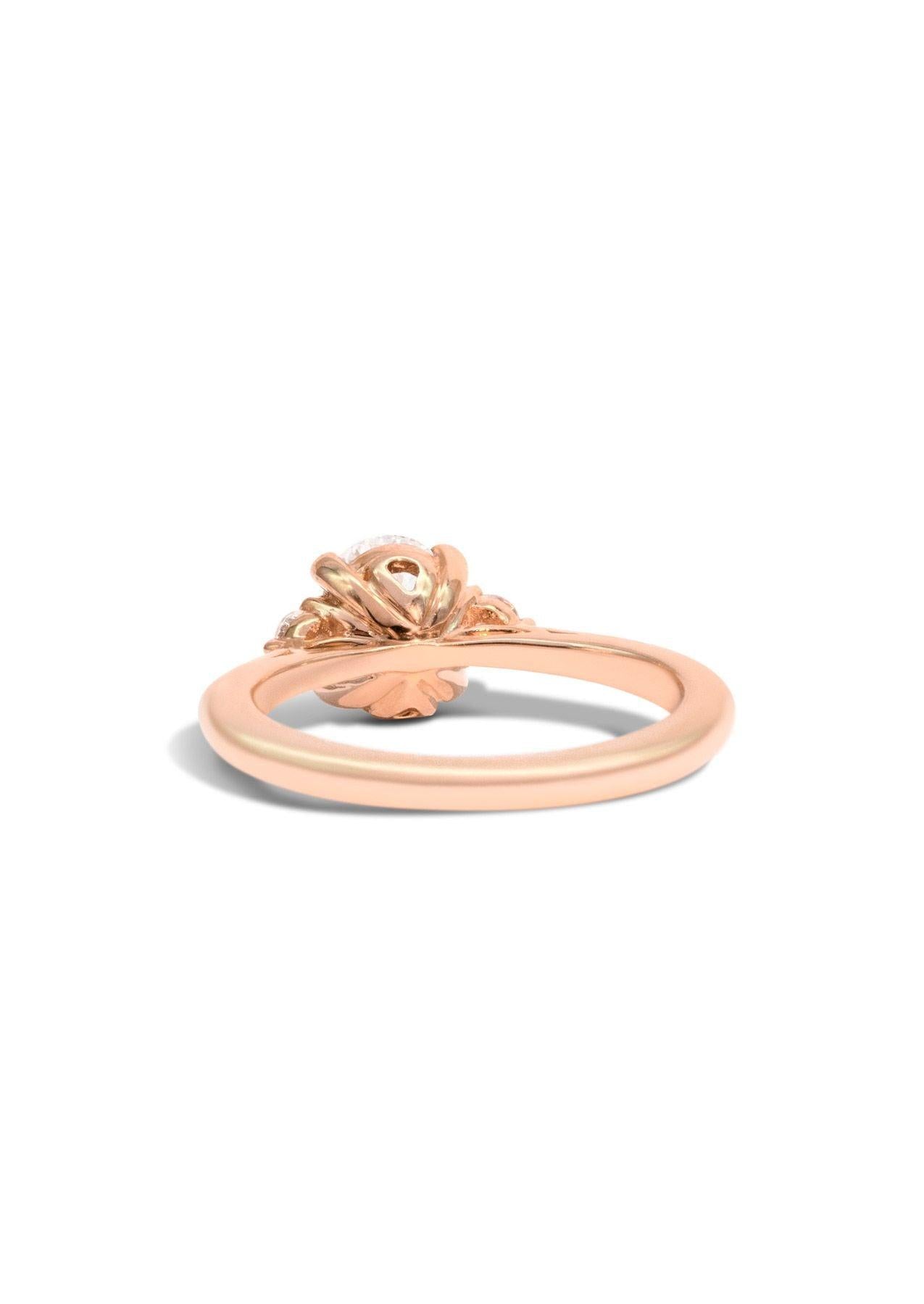 The Ada Rose Gold Ring Setting - Molten Store