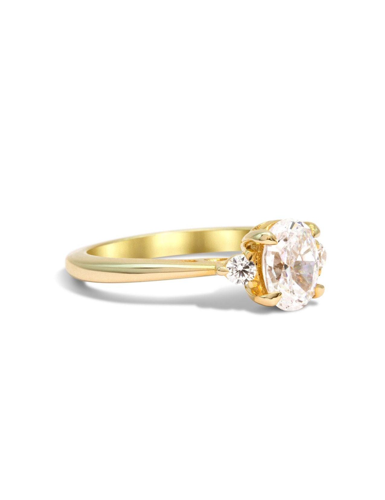 The Ada Yellow Gold Ring Setting - Molten Store