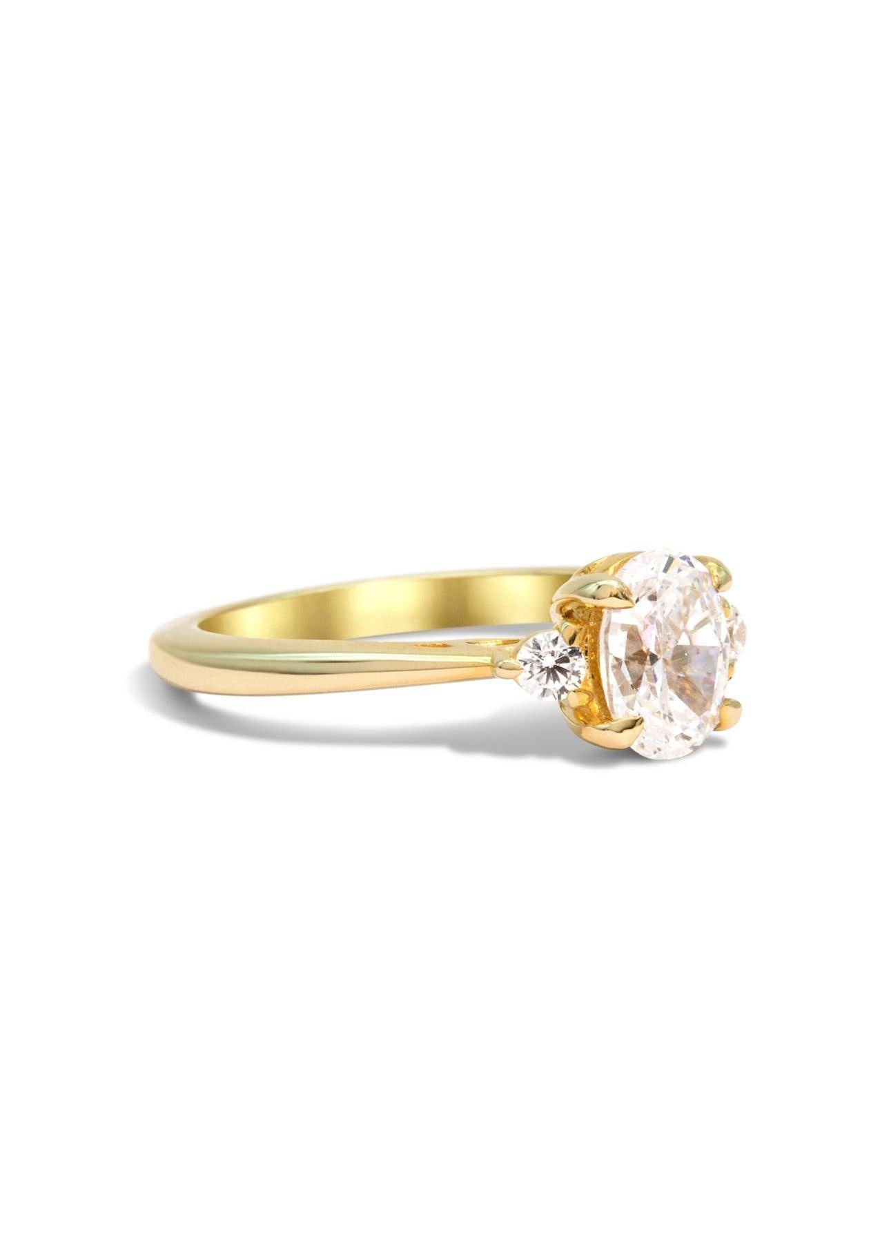 The Ada Yellow Gold Ring Setting - Molten Store