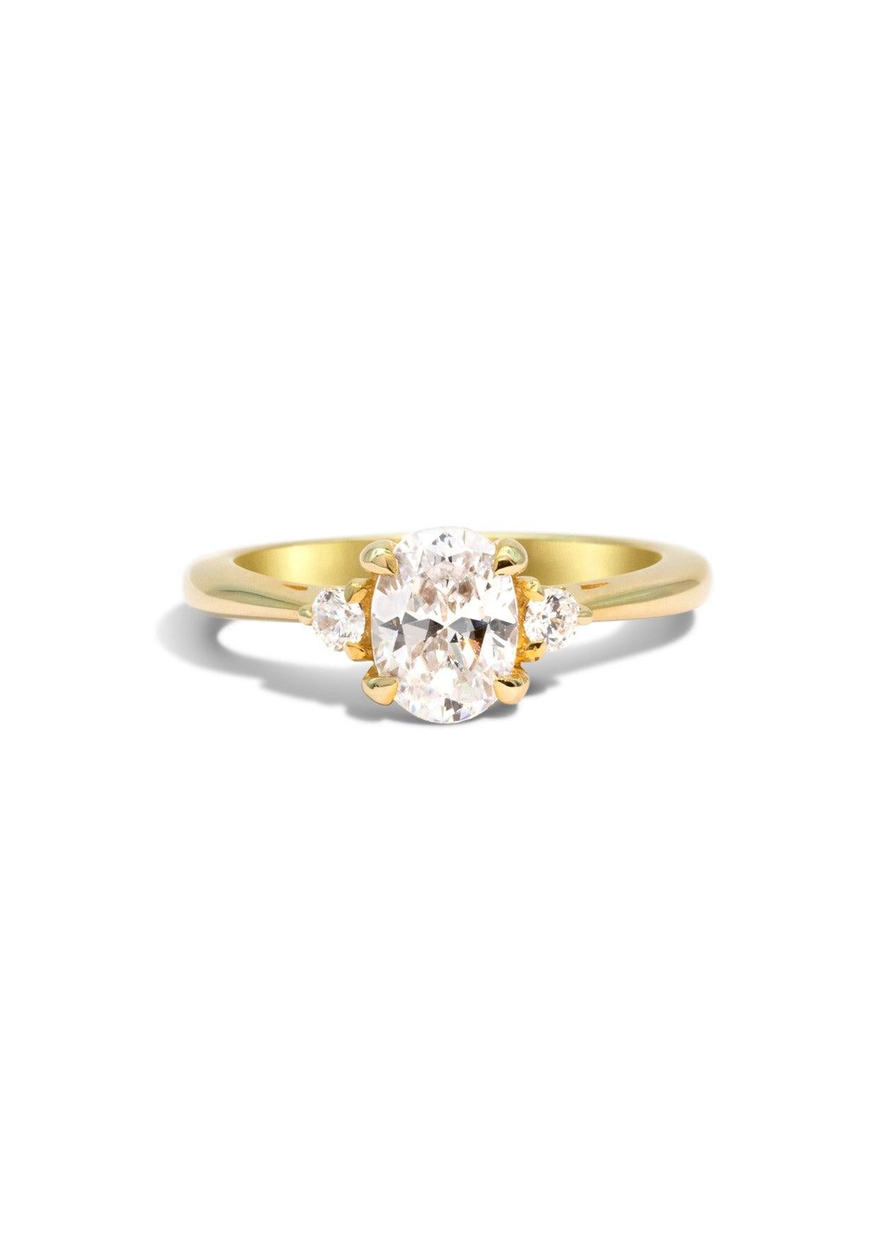 The Ada Yellow Gold Ring Setting - Molten Store