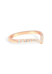 The Allude Rose Gold Diamond Band - Molten Store