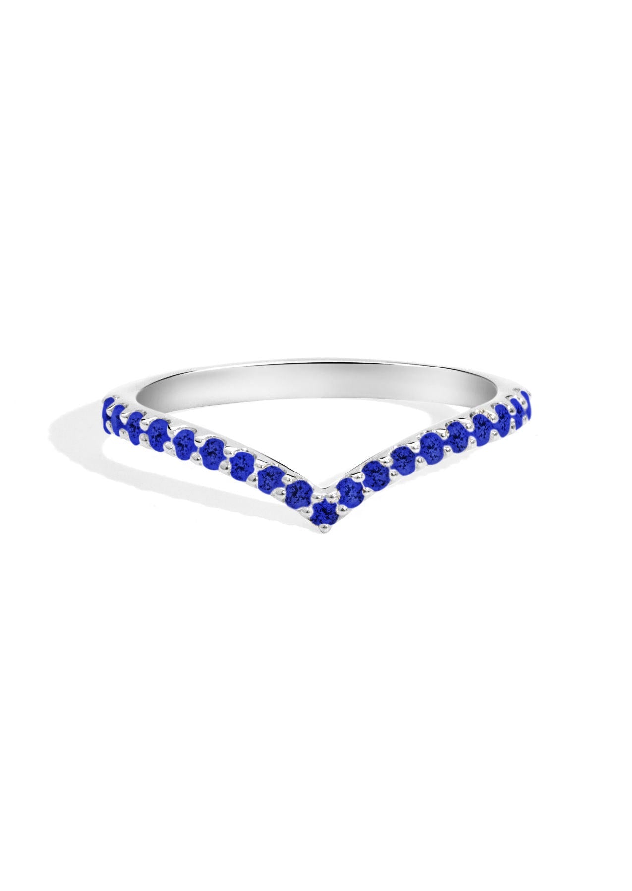 The Allude White Gold Sapphire Band - Molten Store