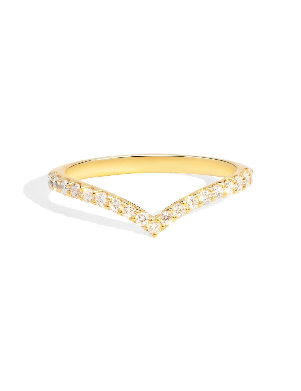 The Allude Yellow Gold Diamond Band - Molten Store