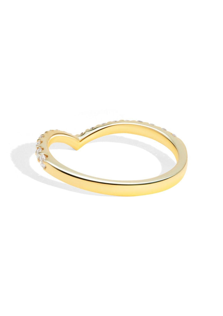 The Allude Yellow Gold Diamond Band - Molten Store