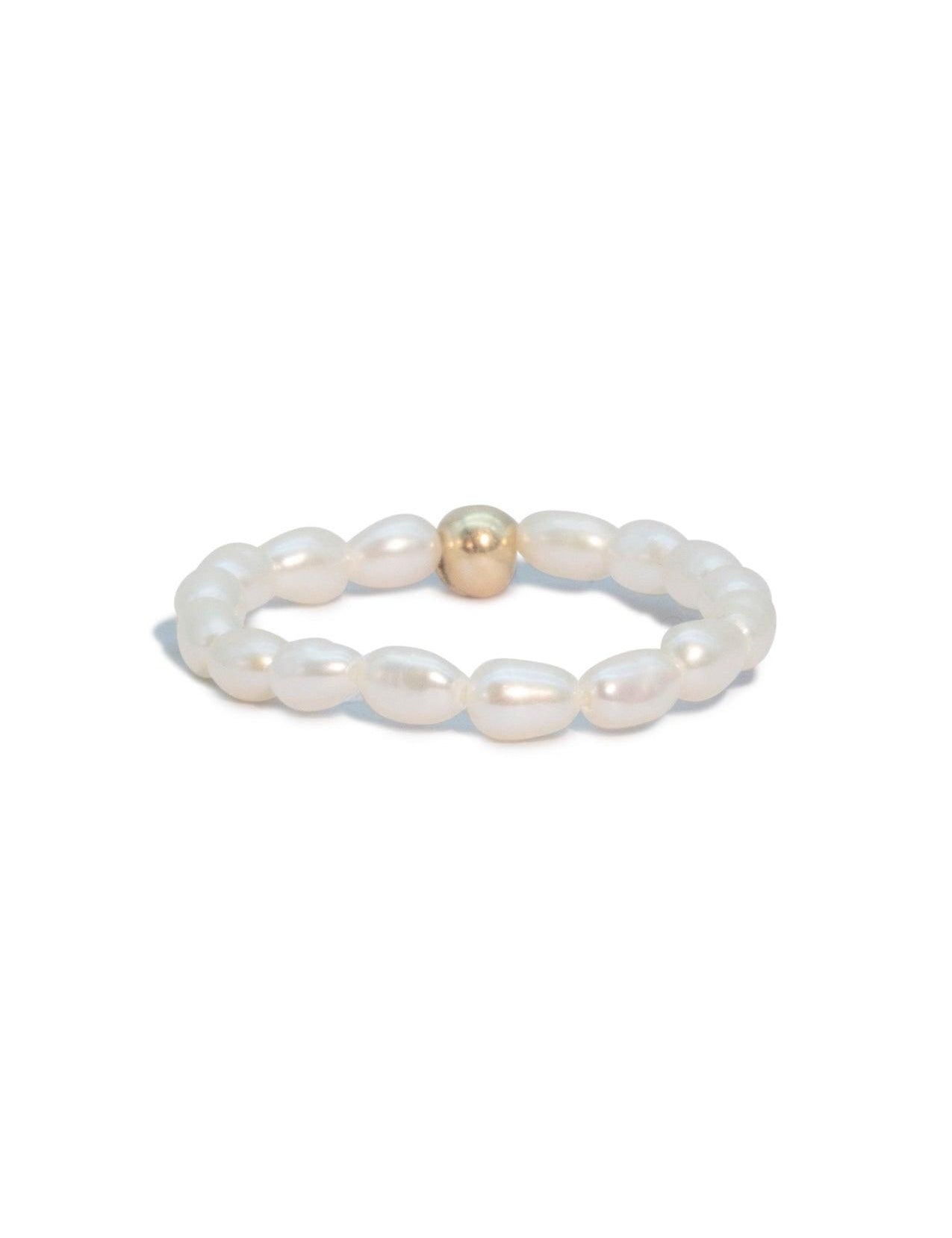 The Amia Pearl 14ct Gold Vermeil Ring - Molten Store