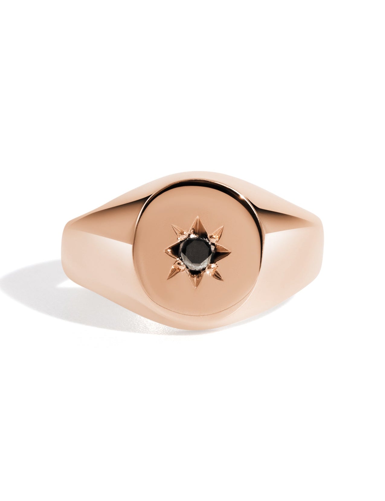 The Apollo Rose Gold Signet Ring - Molten Store