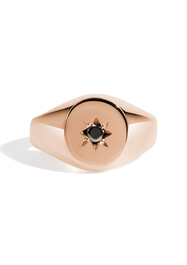 The Apollo Rose Gold Signet Ring - Molten Store