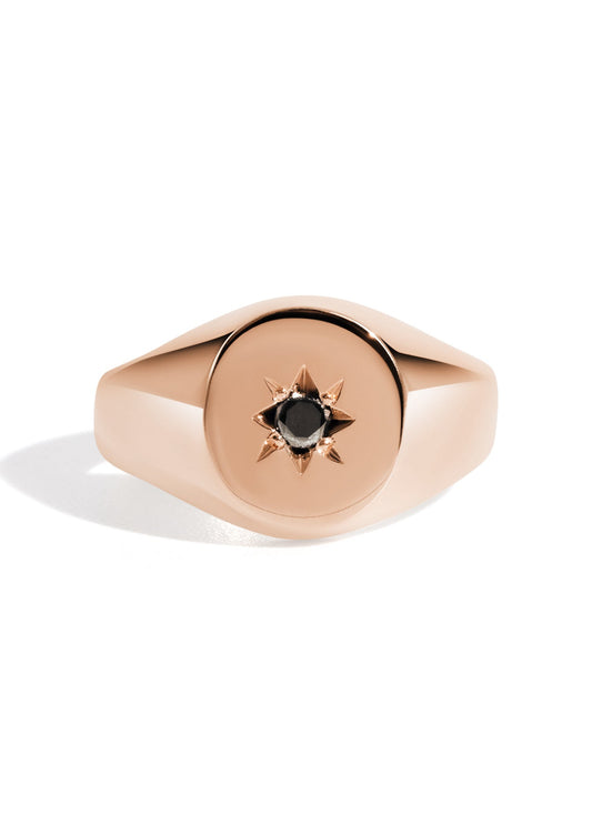 The Apollo Rose Gold Signet Ring - Molten Store