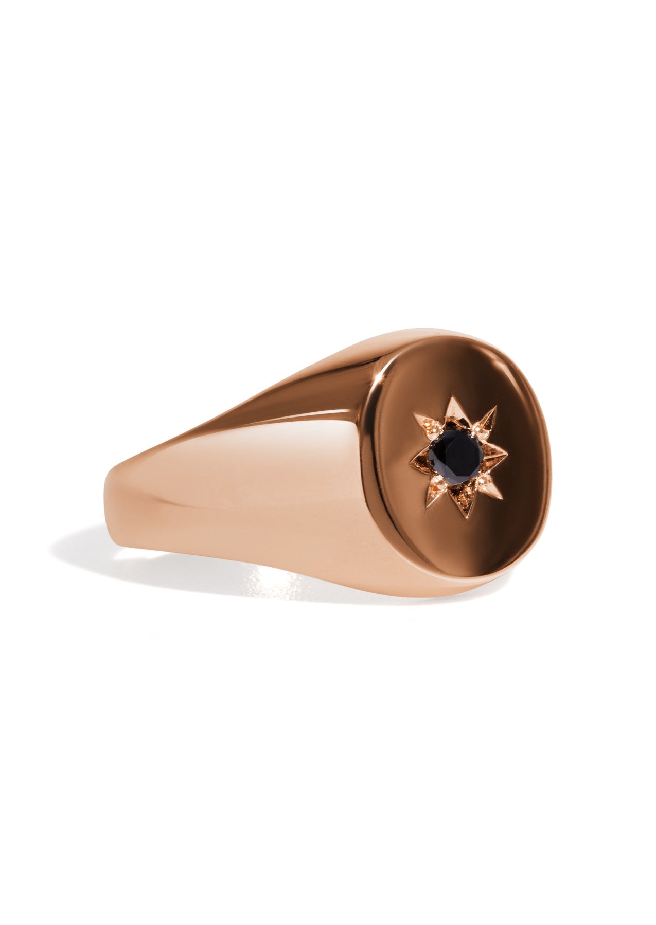 The Apollo Rose Gold Signet Ring - Molten Store