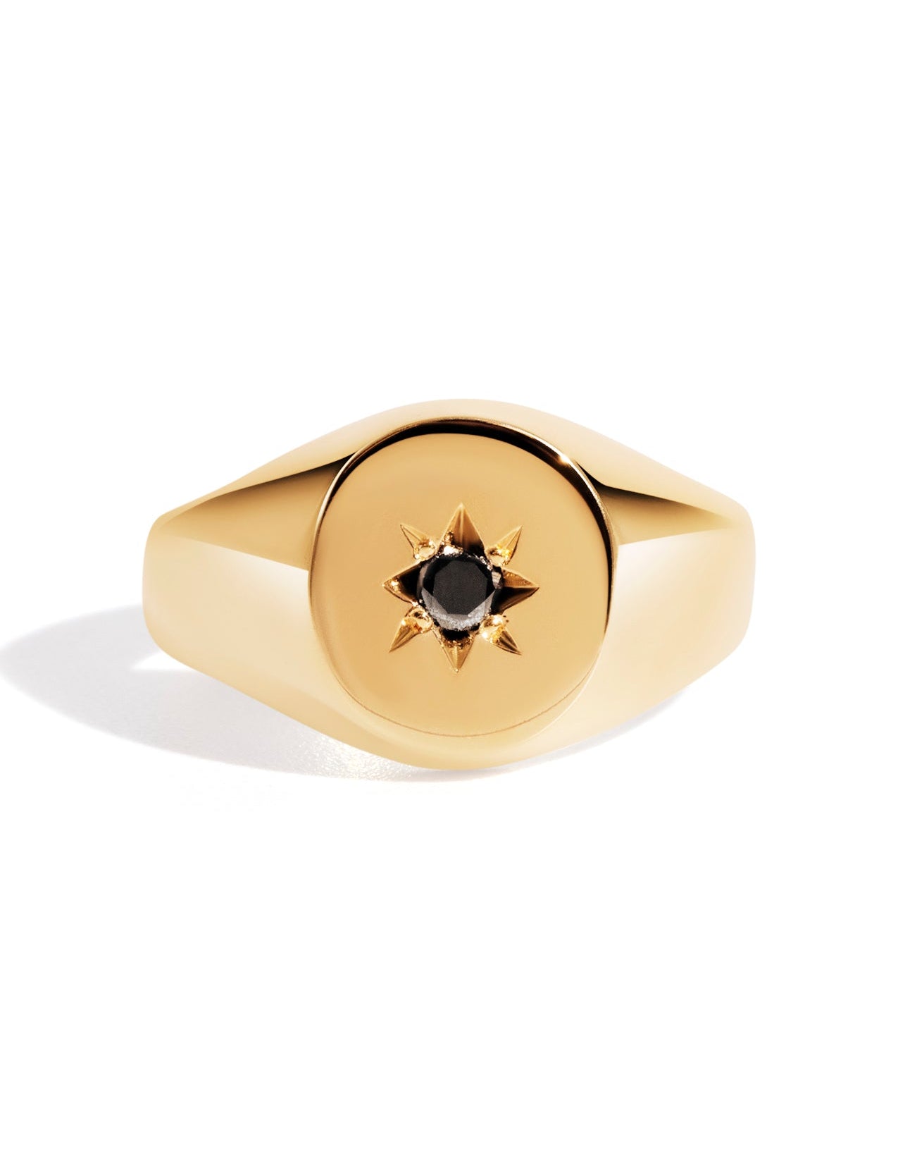 The Apollo Yellow Gold Signet Ring - Molten Store