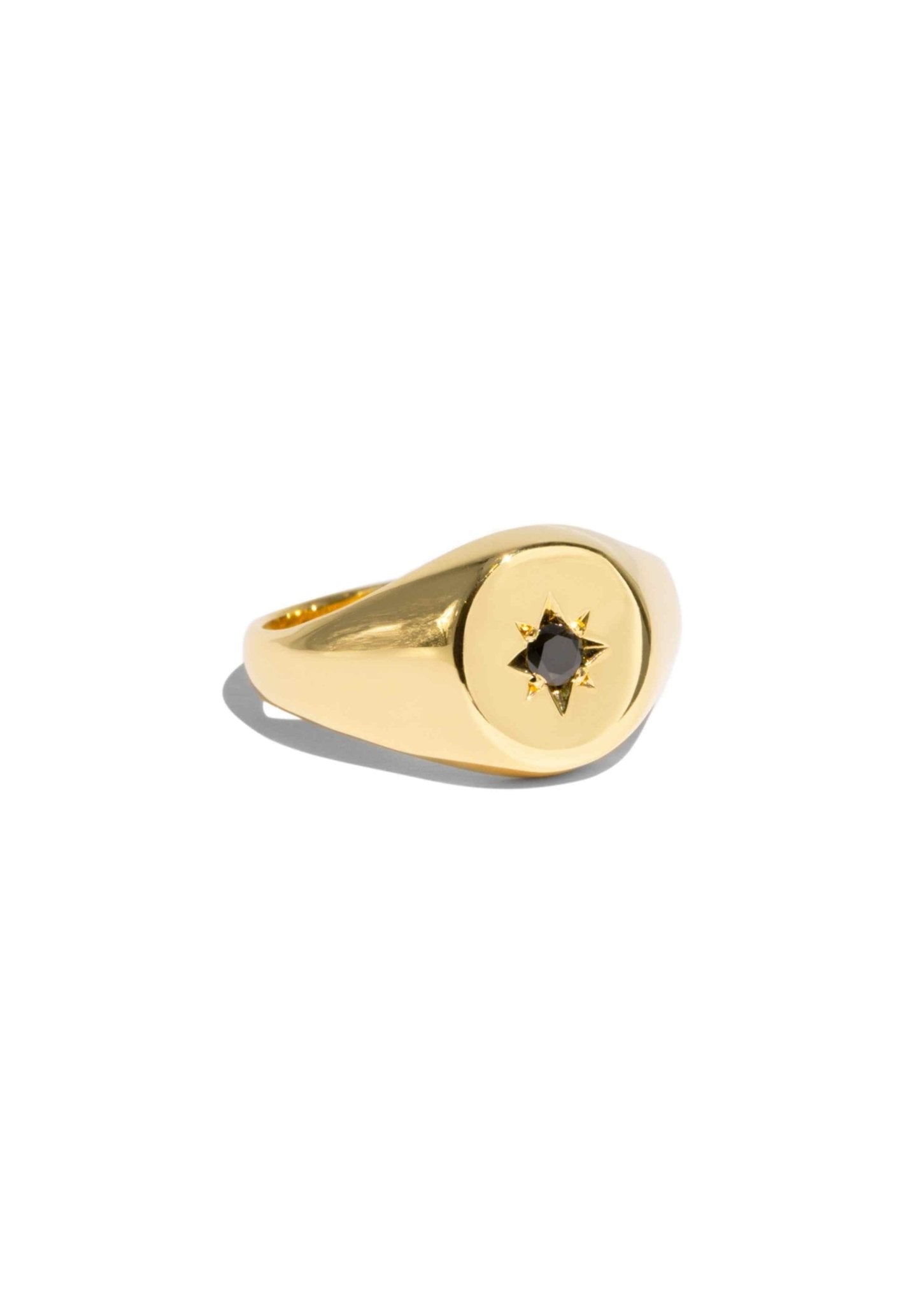 The Apollo Yellow Gold Signet Ring - Molten Store