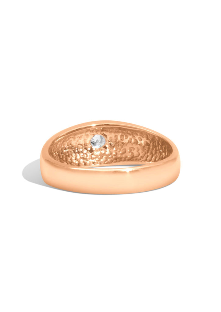 The Astra Rose Gold Signet Ring - Molten Store