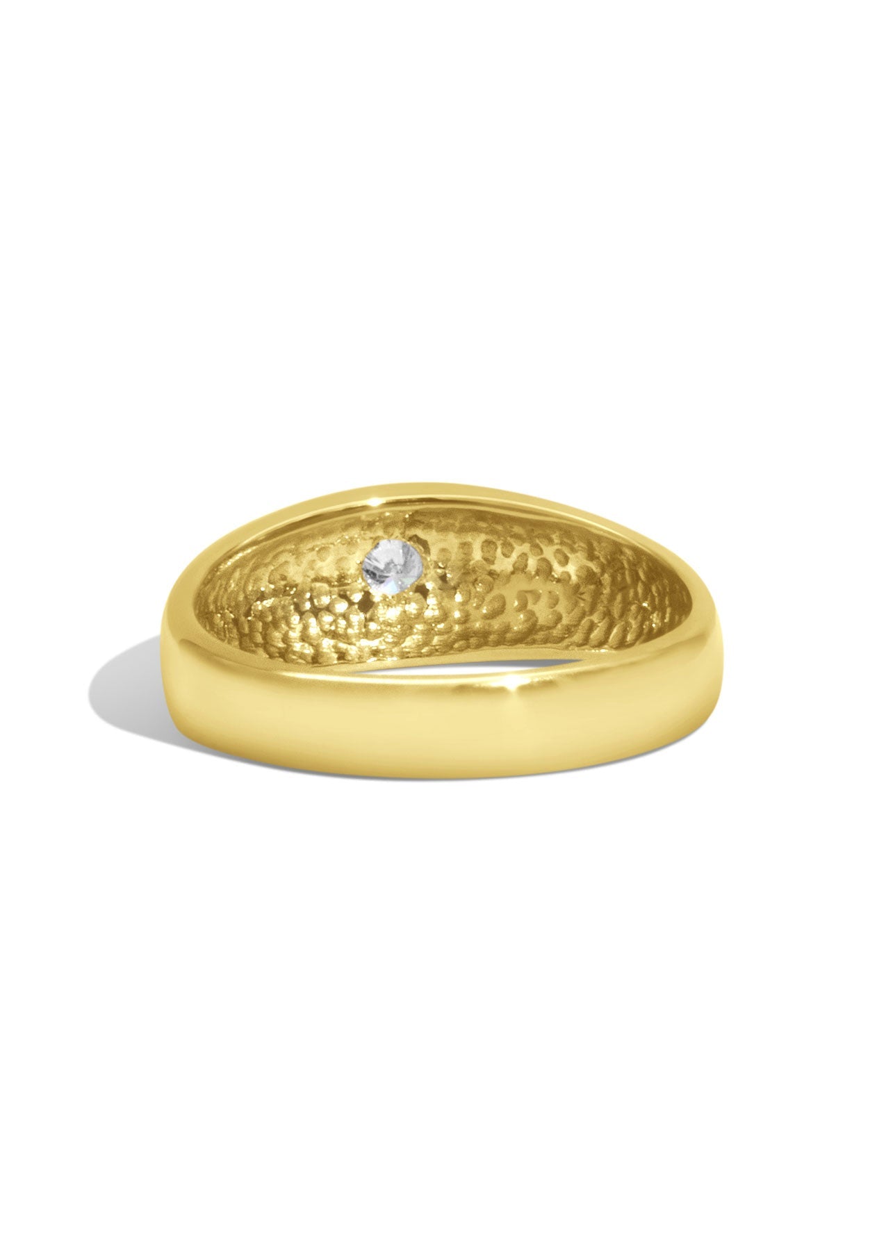 The Astra Yellow Gold Signet Ring - Molten Store