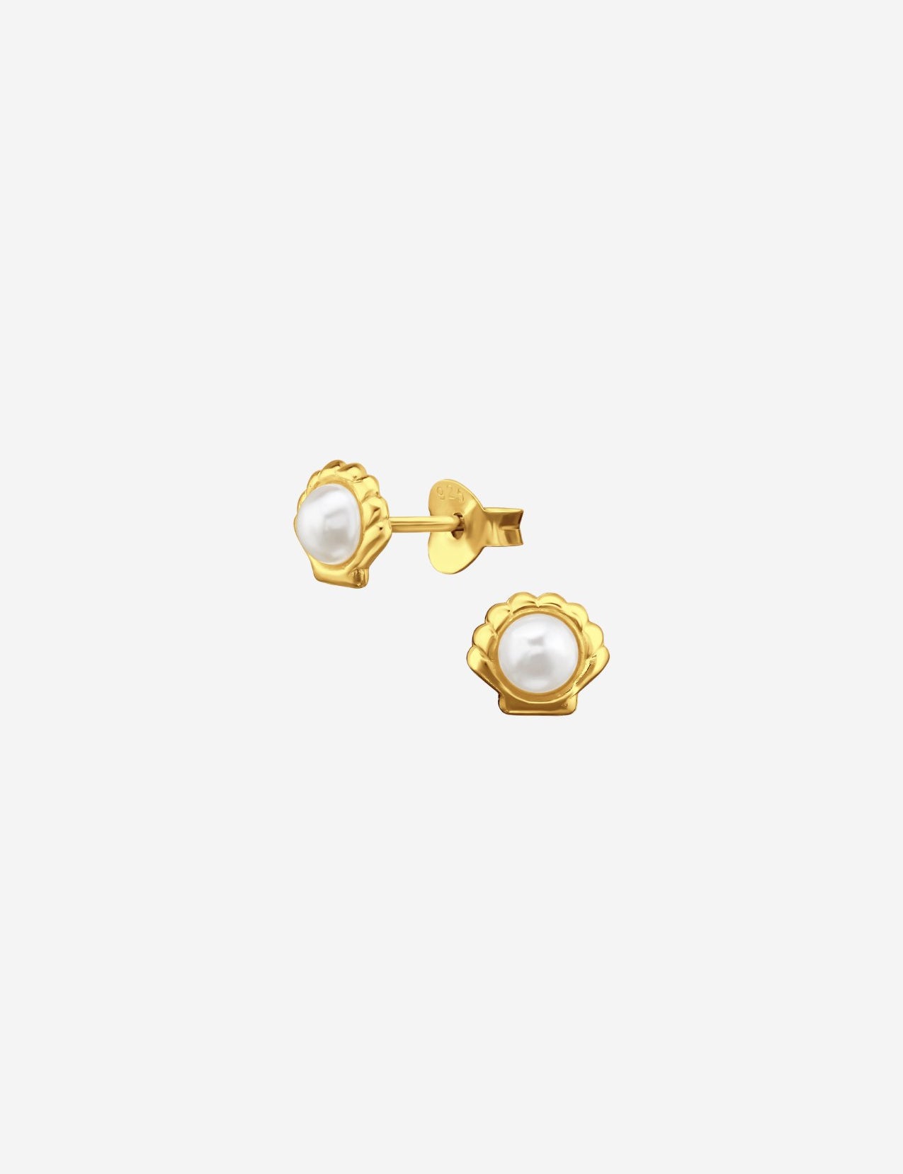 The Atlantis 14ct Gold Vermeil Stud Earrings - Molten Store