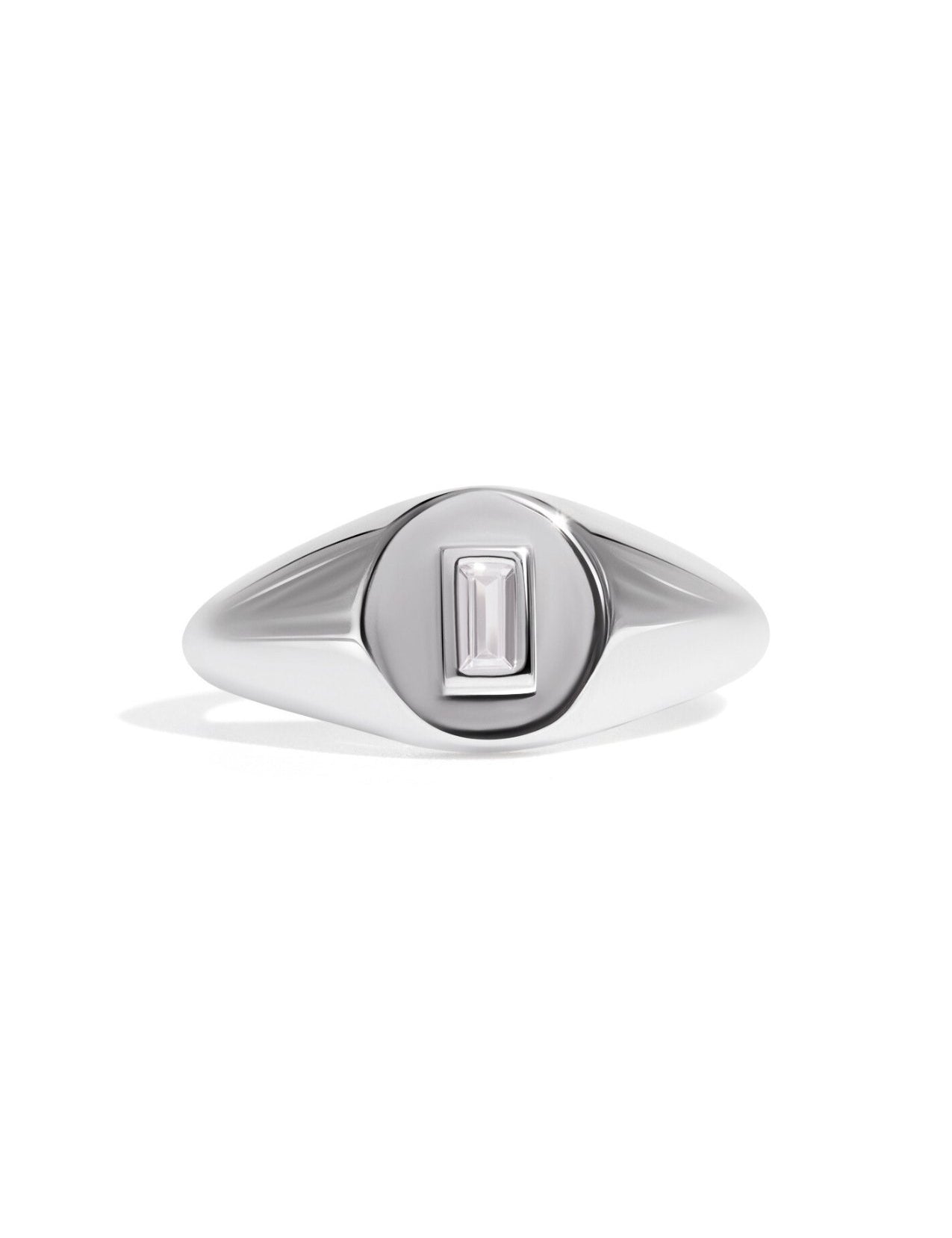 The Atrium Silver Signet Ring - Molten Store