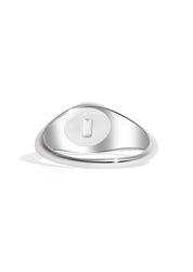 The Atrium Silver Signet Ring - Molten Store