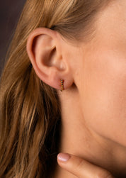 The Aurora Gold Vermeil Half Hoop Earrings - Molten Store