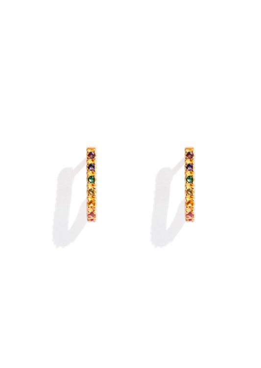 The Aurora Gold Vermeil Half Hoop Earrings - Molten Store