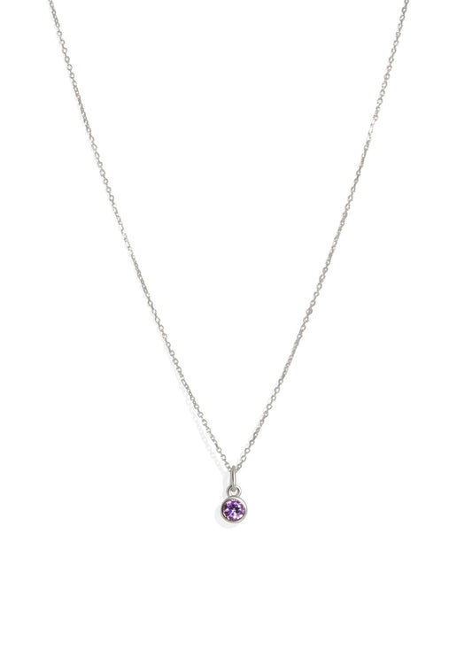 The Baby Fête Amethyst Silver Pendant - Molten Store