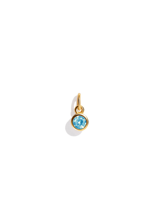 The Baby Fête Aquamarine Gold Vermeil Pendant - Molten Store