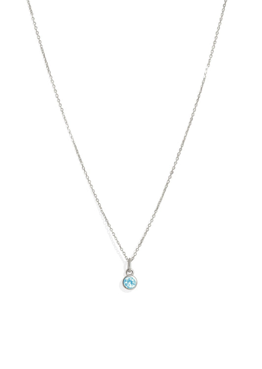 The Baby Fête Aquamarine Silver Pendant - Molten Store