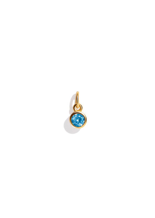 The Baby Fête Blue Topaz Gold Vermeil Pendant - Molten Store