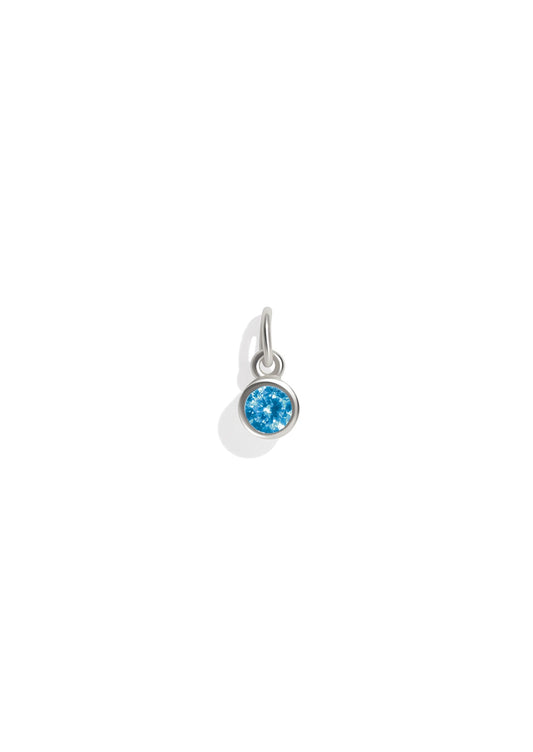 The Baby Fête Blue Topaz Silver Pendant - Molten Store