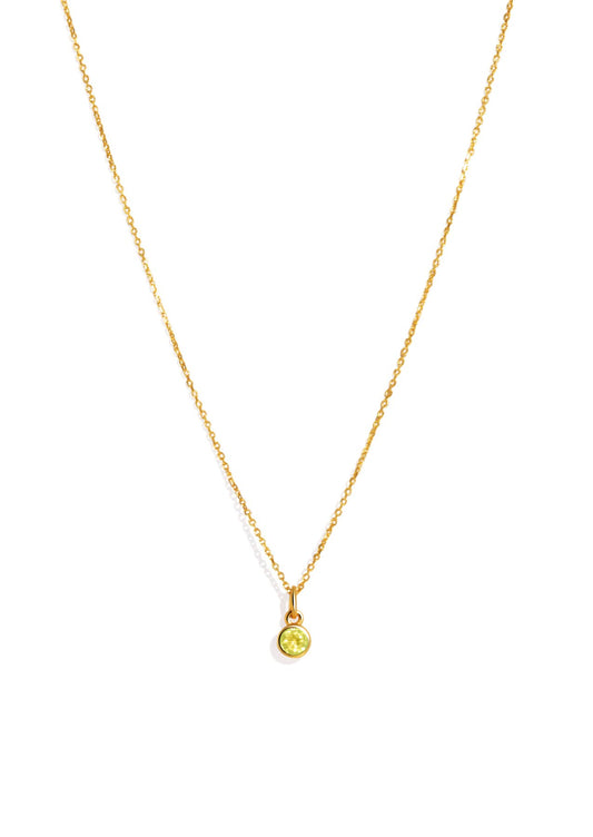 The Baby Fête Citrine Gold Pendant Necklace - Molten Store