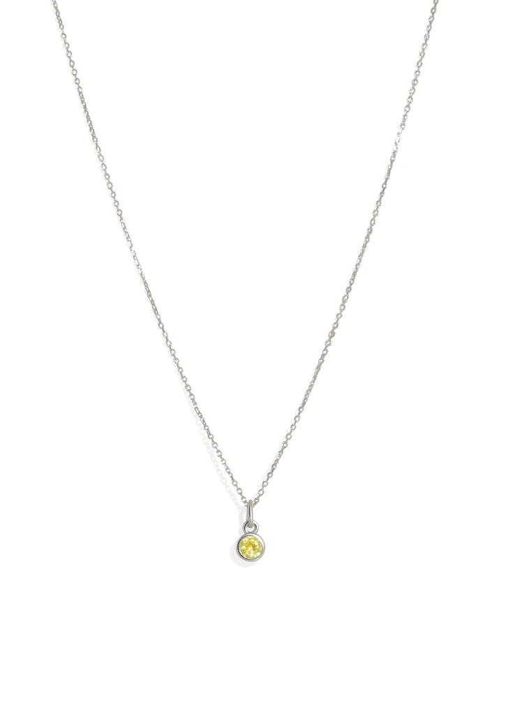 The Baby Fête Citrine Silver Pendant - Molten Store