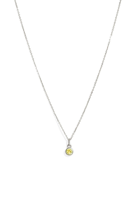 The Baby Fête Citrine Silver Pendant - Molten Store